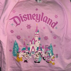 Disney Pink Sweatshirt with Castle and Characters